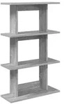 vidaXL Wandregal Wandhalterung Grau 56 x 20 x 90 cm Holzwerkstoff