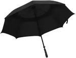 vidaXL Regenschirm Schwarz 130 cm