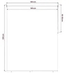 vidaXL Rollo mit UV-Schutz Creme 160 x 230 cm Polyester
