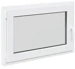Kellerfenster RISOR Wei&szlig; 90 x 50 cm PVC und Glas