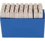 Schlagbuchstabensatz 331 27-tlg.Gro&szlig;buchstaben A-Z Schrift-H.8mm in Ku.-Box
