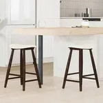 vidaXL Esszimmerst&uuml;hle 2 pcs Hellbraun 46 x 37 x 63 cm