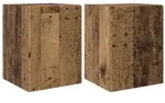 vidaXL TV-Wandschrank 2 pcs Altholz 30 x 31 x 40 cm Holzwerkstoff