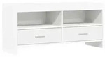 vidaXL TV-Schr&auml;nk 100 x 33 x 47 cm Wei&szlig; Holzwerkstoff