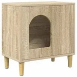 vidaXL Katzenhaus Sonoma 51 x 30 x 52 cm Holzwerkstoff