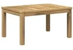 vidaXL Couchtisch Wei&szlig; 50 x 68,5 x 36 cm Massivholz Akazie