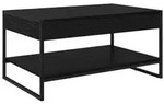 vidaXL Couchtisch Schwarz Eichen-Optik 80 x 50 x 40 cm Holzwerkstoff