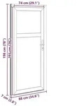 vidaXL Seiteneingangst&uuml;r Anthrazit 88 x 198 cm PVC