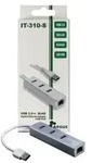 INTER-TECH - Argus IT-310-S - Hub - 3 x SuperSpeed USB 3.0 + 1 x 10/100/1000