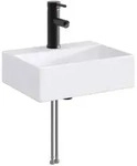 vidaXL Waschbecken f&uuml;rs Badezimmer Matt Schwarz 39 x 30,5 x 12,5 cm