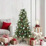 vidaXL K&uuml;nstlicher klappbarer Weihnachtsbaum Gr&uuml;n 150 cm PE und PVC