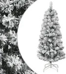 vidaXL K&uuml;nstlicher Weihnachtsbaum Klappbar Beschneit 120 cm
