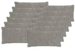 vidaXL Kissenbezug 12 stk. HOUTEN Hellgrau 40 x 80 cm