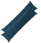 vidaXL Kissenbezug 2 pcs HEERLEN Blau 40 x 145 cm Samt