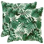 vidaXL Kissenbezug 2 stk. HOUTEN Blattmuster 55 x 55 cm Polyester
