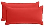 vidaXL Kissenbezug 2 stk. HOUTEN Rot 40 x 80 cm Polyester