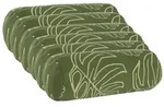 vidaXL Kissenbezug 6 pcs HEERLEN Blattdesign &Oslash; 15 x 40 cm Polyester