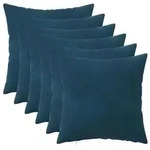 vidaXL Kissenbezug 6 pcs HEERLEN Blau 50 x 50 cm Samt