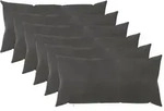 vidaXL Kissenbezug 6 pcs HEERLEN Dunkelgrau 40 x 80 cm Samt