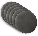 vidaXL Kissenbezug 6 pcs HEERLEN Dunkelgrau &Oslash; 50 cm Samt