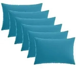 vidaXL Kissenbezug 6 pcs HEERLEN Himmelblau 40 x 60 cm Polyester