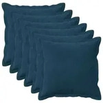 vidaXL Kissenbezug 6 pcs HOUTEN Blau 30 x 30 cm Samt
