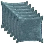 vidaXL Kissenbezug 6 pcs HOUTEN Blau 65 x 65 cm Chenille-Stoff