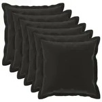 vidaXL Kissenbezug 6 stk. HOUTEN Mehrfarbig 65 x 65 cm Polyester