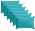 vidaXL Kissenbezug 6 stk. HOUTEN T&uuml;rkis 50 x 80 cm Polyester