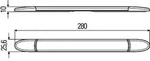 HELLA 2JA 343 606-011 Innenraumleuchte - LED - 24V - 3.6W - LED - Anbau -