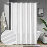 Duschvorhang 200x240cm Wei&szlig; Wasserdicht Anti-schimmel Textil Waschbar