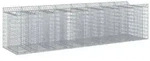 vidaXL Gabionen-Hochbeet 4 pcs Silber