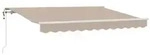 vidaXL Einziehbare Markise Beige 350 x 200 cm Stoff