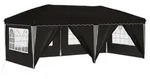 vidaXL Pop-up Partyzelt 575 x 288 x 245 cm Schwarz