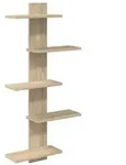 vidaXL Wandregal Sonoma-Eiche 48,5 x 15 x 101 cm Holzwerkstoff