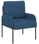vidaXL Sofas mit Kissen 55cm Blau Sperrholz