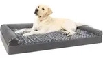 Hundebett orthop&auml;disches 90x57x16cm Grau L 90 x B 57 x H 16 cm