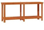vidaXL Werkbank Wachsbraun 180 x 50 x 80 cm Massives Kiefernholz