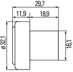 HELLA 2PF 340 825-057 Positionsleuchte - LED - 24V - Kabel: 500mm