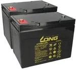 Ersatzakku f&uuml;r rehaXpert Goliath NE 2x Kung Long Bleiakku 12V 80Ah Longlife