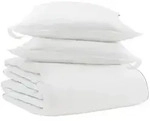 vidaXL Winterbettdecke mit Kissen 3 pcs Wei&szlig; Daunenfeder