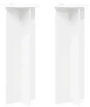 vidaXL Pflanzenst&auml;nder 2 pcs Wei&szlig; &Oslash;40 x 100 cm Holzwerkstoff