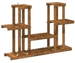 vidaXL Pflanzenst&auml;nder Natur 123 x 25 x 78,5 cm Massivholz Akazie