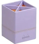 Rhodia Rhodiarama Stiftek&ouml;cher aus Kunstleder, 8x8x11cm - Schwertlilie 318819C