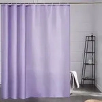 Duschvorhang &Uuml;berl&auml;nge Textil Anti-schimmel Waschbar Lila 200x200cm