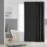 Duschvorhang Schwarz Badvorhang Polyester 120x180 Wasserabweisend