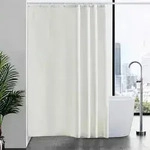 Duschvorhang &Uuml;berl&auml;nge Stoff H210 x B180 cm (1er Pack) Beige