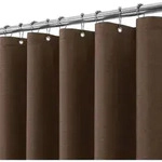 Duschvorhang Wasserdicht Leinen Braun H182 x B182 cm 1er Pack