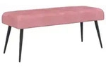 vidaXL Bank mit Knopfheftung Rosa 80 x 40 x 46 cm Samt