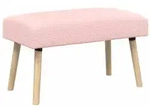 vidaXL Bank Uni Rosa 80 x 40 x 46 cm Boucl&eacute;